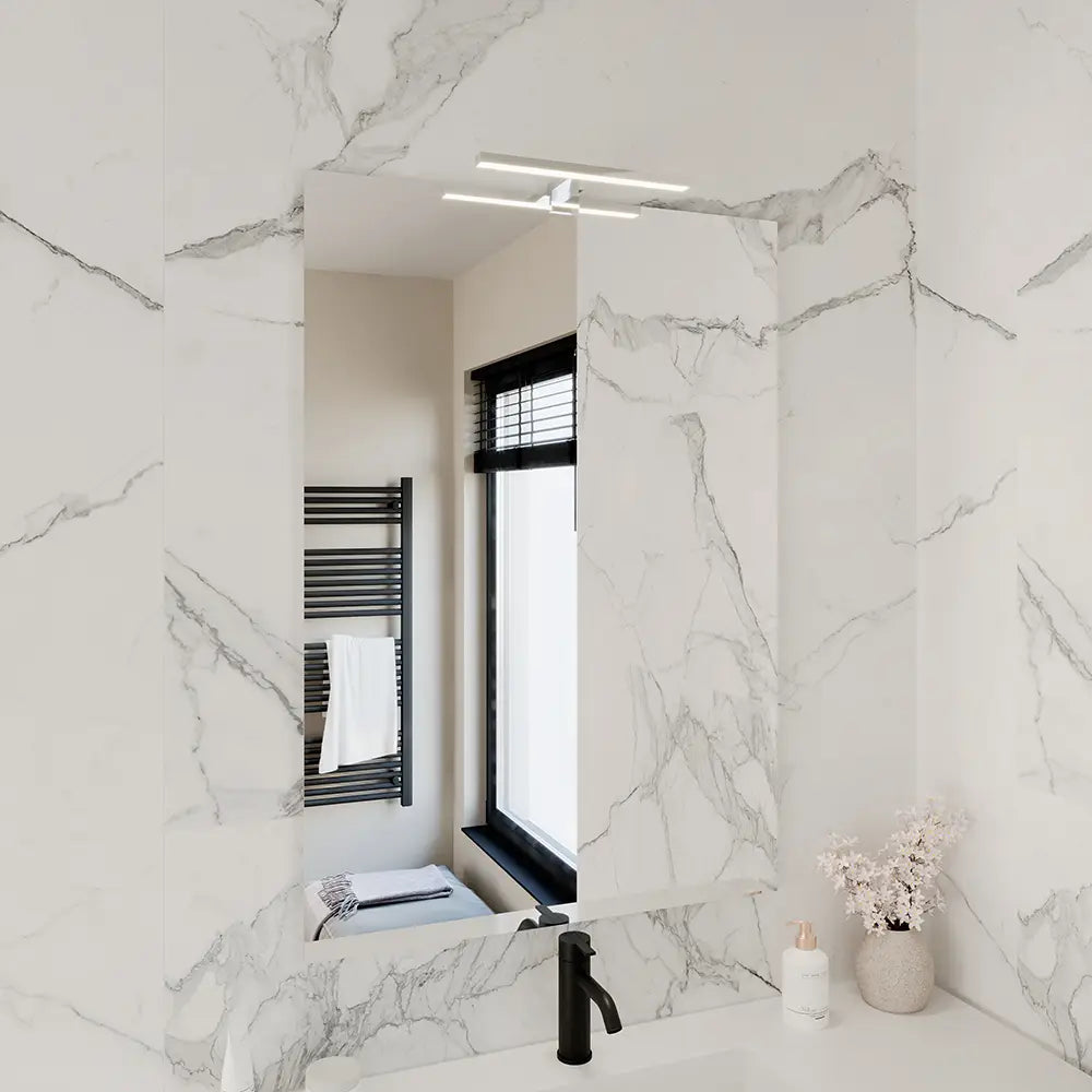 Specchio filolucido 60x80 cm reversibile con applique led | Easy