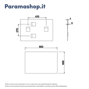 Mobile da bagno sospeso 60cm grigio sabbiato con lavabo e specchio | Hoia