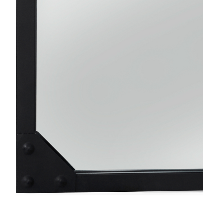 IDMarket - Specchio in vetro a 5 strisce di design industriale 140x84 cm