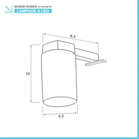 Specchio LED 50x70 cm reversibile con luce in vetro