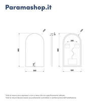 Specchio led bagno 50x90 cm luce calda/fredda con sensore touch-screen | Avior