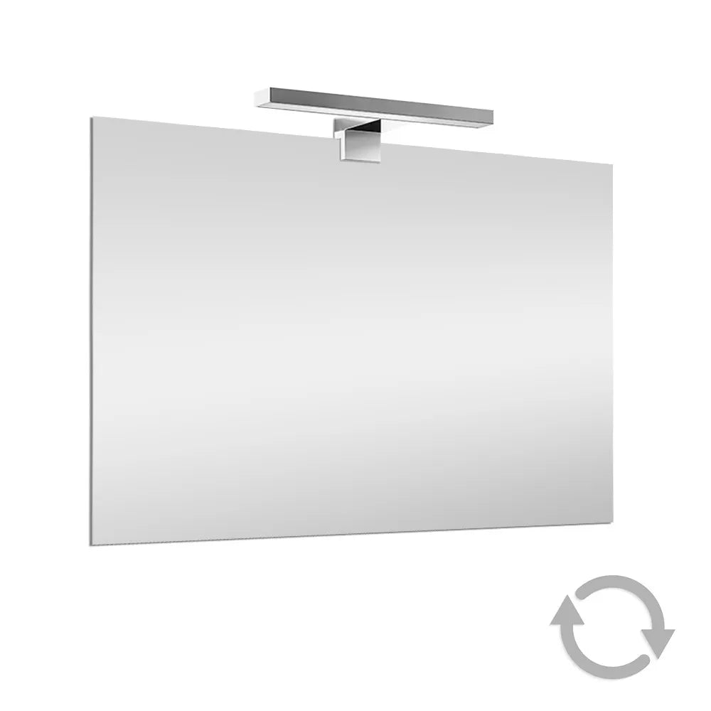 Specchio LED 60x80 cm reversibile con luce fredda