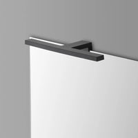 Specchio LED 60x80 cm reversibile con luce naturale nero opaco