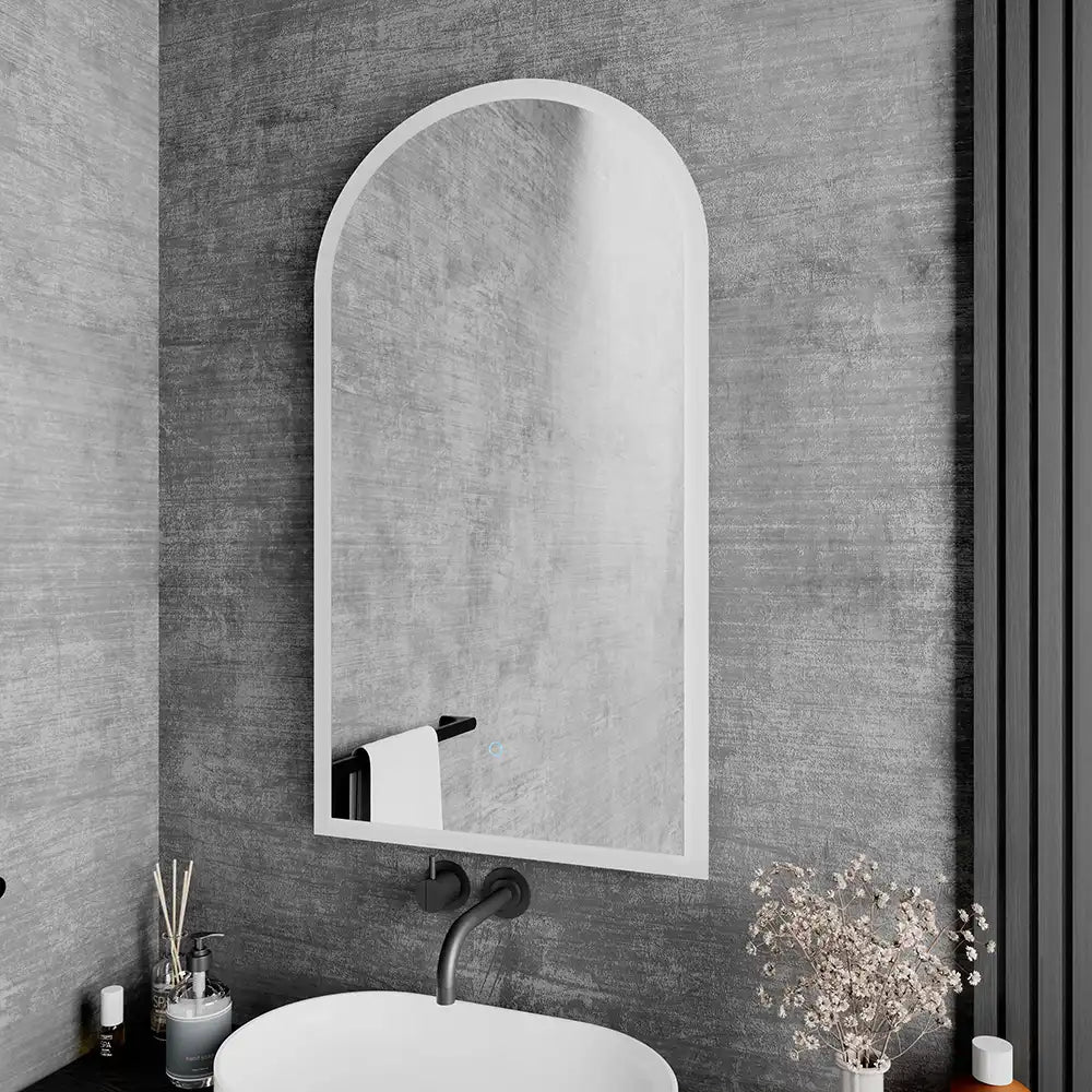 Specchio led bagno 50x90 cm luce calda/fredda con sensore touch-screen | Avior