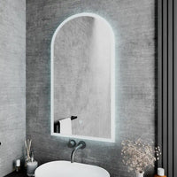 Specchio led bagno 40x80 cm luce calda/fredda con sensore touch-screen | Avior