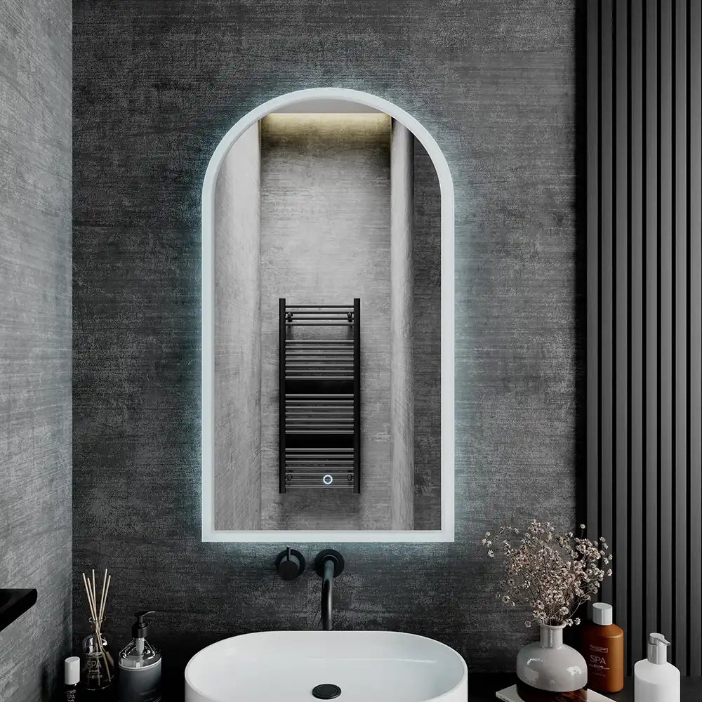 Specchio led bagno 50x90 cm luce calda/fredda con sensore touch-screen | Avior