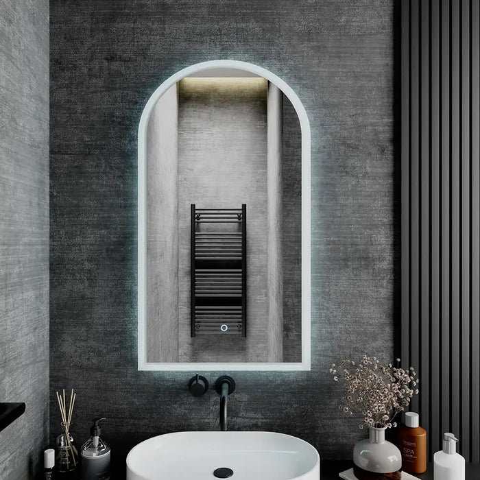 Specchio led bagno 50x90 cm luce calda/fredda con sensore touch-screen | Avior
