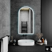 Specchio led bagno 40x80 cm luce calda/fredda con sensore touch-screen | Avior