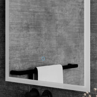 Specchio led bagno 50x90 cm luce calda/fredda con sensore touch-screen | Avior