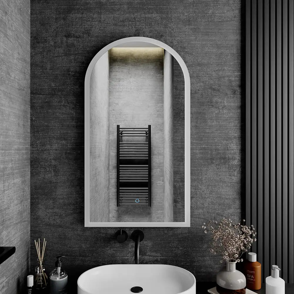 Specchio led bagno 50x90 cm luce calda/fredda con sensore touch-screen | Avior