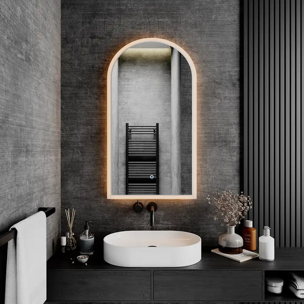 Specchio led bagno 40x80 cm luce calda/fredda con sensore touch-screen | Avior