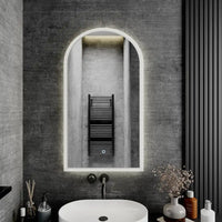 Specchio led bagno 50x90 cm luce calda/fredda con sensore touch-screen | Avior