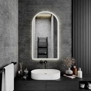 Specchio led bagno 40x80 cm luce calda/fredda con sensore touch-screen | Avior
