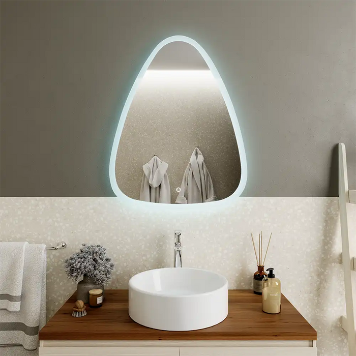 Specchio led bagno 70x55 cm reversibile con sensore touch-screen | Diadema