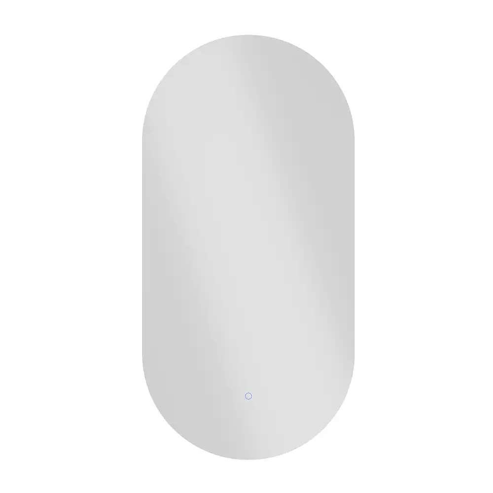 Specchio led ovale 40x80 cm retroilluminato luce calda/fredda con sensore touch-screen