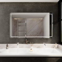 Specchio led bagno 70x120 con sensore touch-screen | Naos