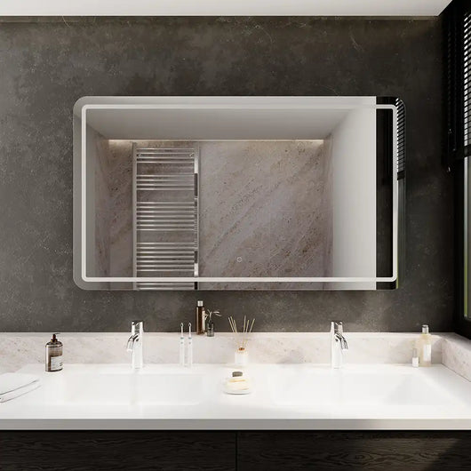 Specchio led bagno 70x120 con sensore touch-screen | Naos