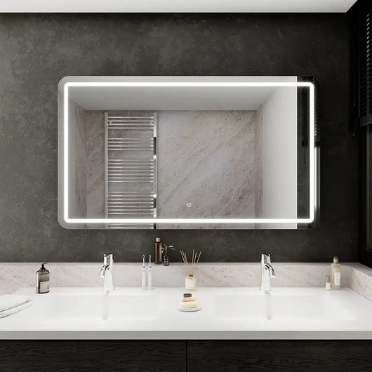 Specchio led bagno 70x120 con sensore touch-screen | Naos