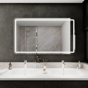 Specchio led bagno 70x100 con sensore touch-screen | Naos