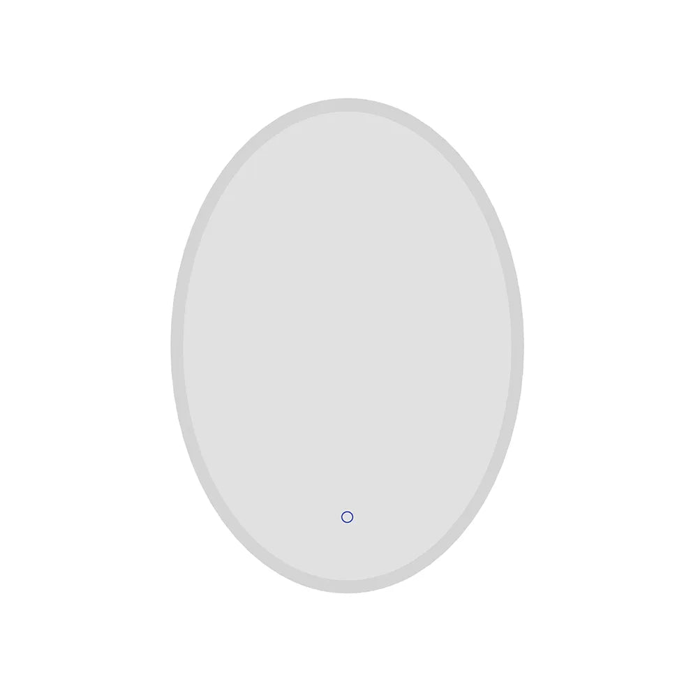 Specchio led ovale 60x80 cm touch screen luce calda/fredda | Leaf