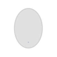 Specchio led ovale 60x80 cm touch screen luce calda/fredda | Leaf