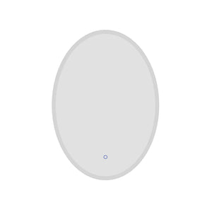 Specchio led ovale 60x80 cm touch screen luce calda/fredda | Leaf