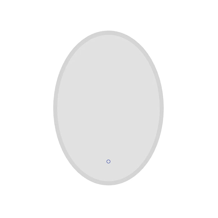 Specchio led ovale 60x80 cm touch screen luce calda/fredda | Leaf
