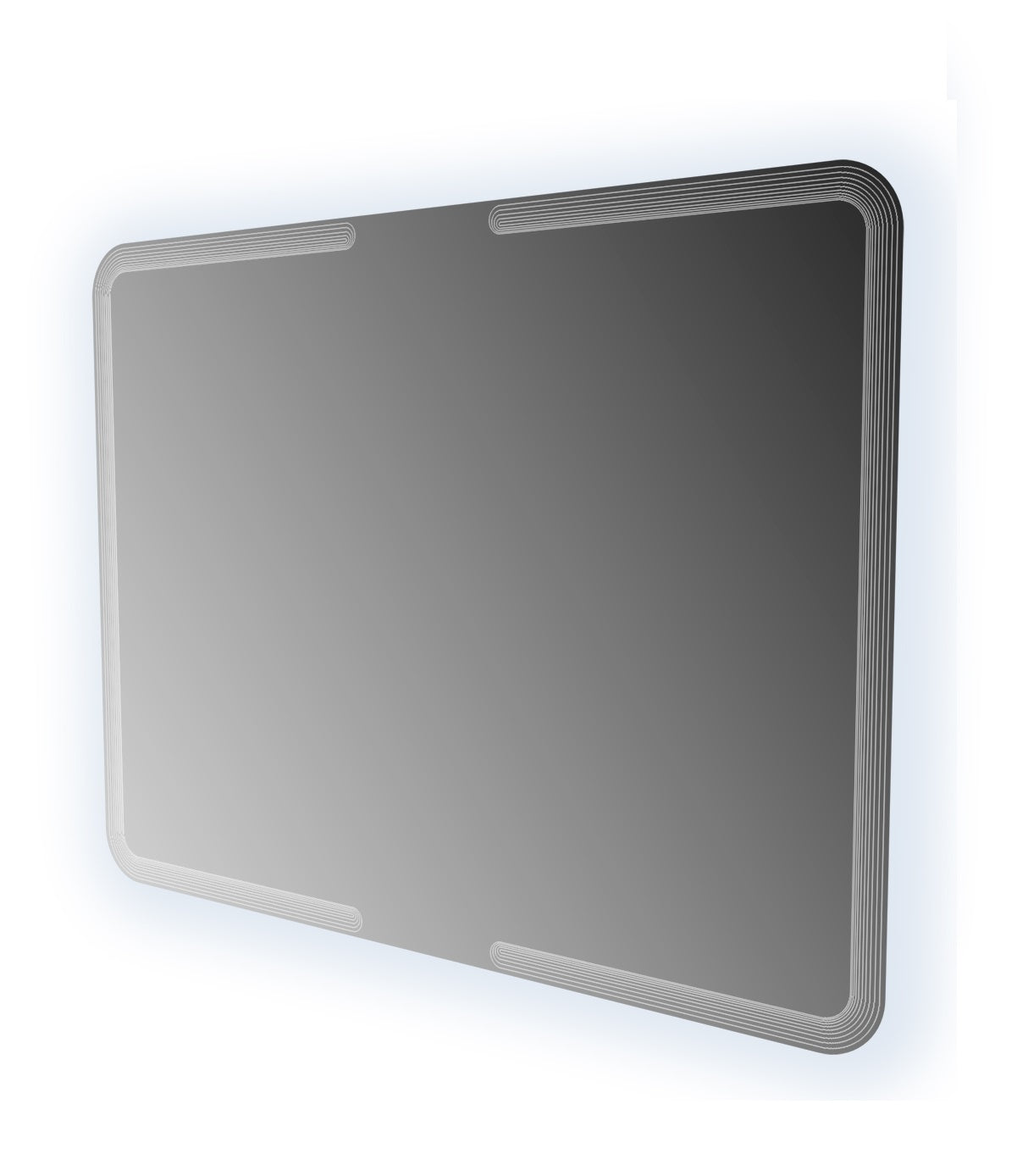 Specchio illuminazione led con disegno lavorato Made in Italy 54353