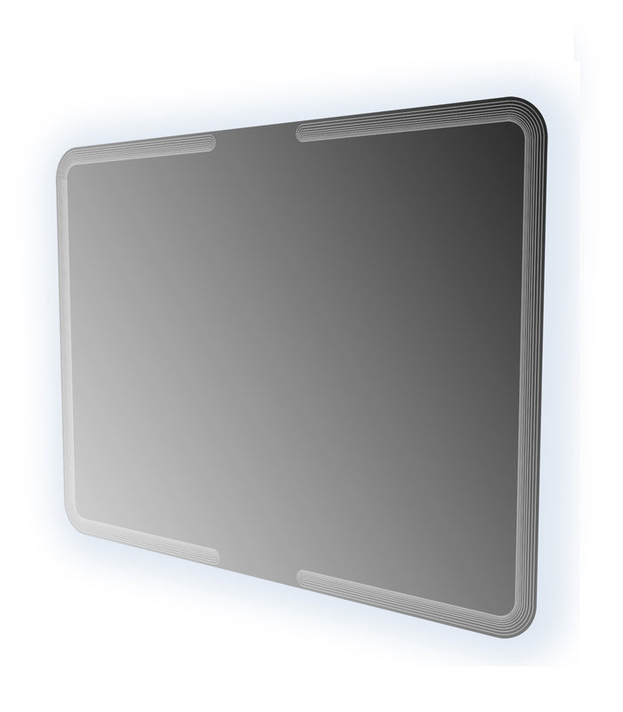 Specchio illuminazione led con disegno lavorato Made in Italy 54353