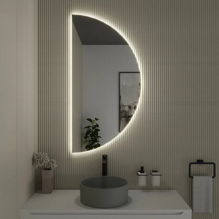 Specchio led 45x90 cm retroilluminato touch screen luce neutra | Luna