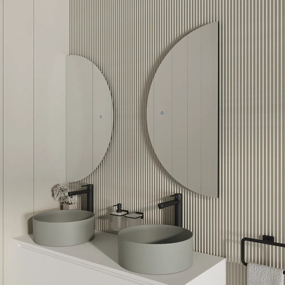 Specchio led 45x90 cm retroilluminato touch screen luce neutra | Luna