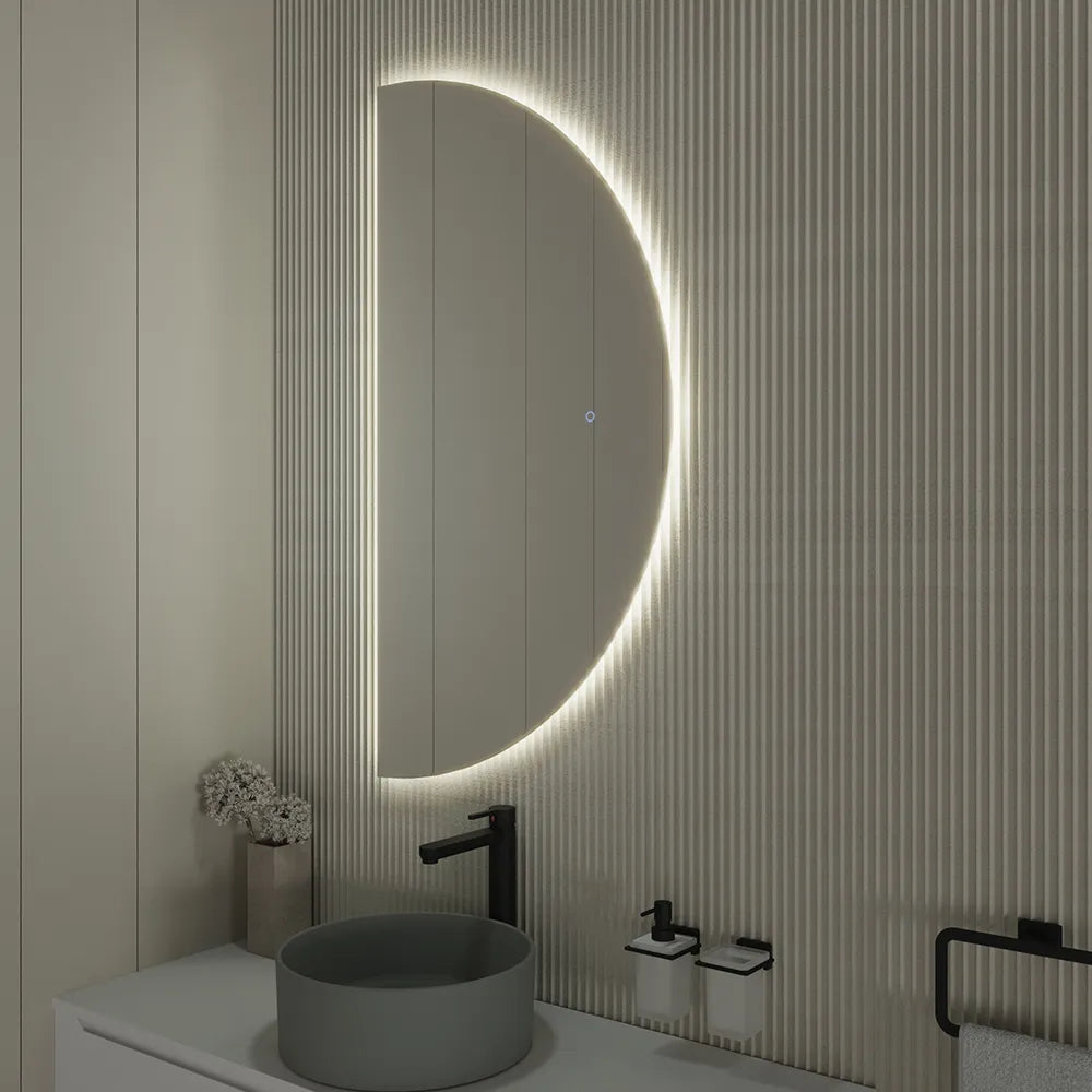 Specchio led 45x90 cm retroilluminato touch screen luce neutra | Luna