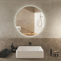 Specchio led tondo Ã˜ 70 cm 3 mm retroilluminato luce fredda con sensore touch-screen | Alcor
