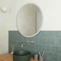 Specchio led Ø 90 cm touch screen luce calda/fredda | Beam