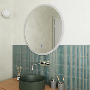 Specchio led Ø 90 cm touch screen luce calda/fredda | Beam