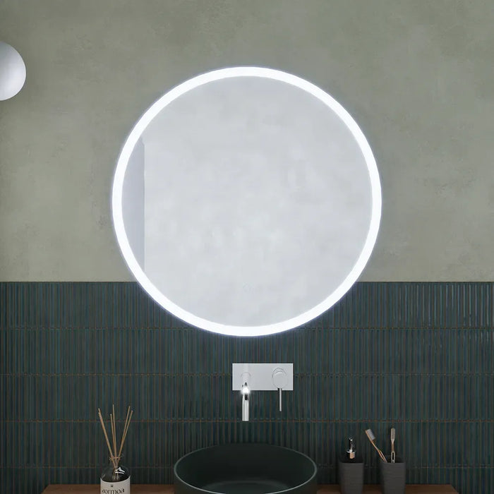 Specchio led Ø 90 cm touch screen luce calda/fredda | Beam