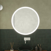 Specchio led Ã˜ 80 cm touch screen luce calda/fredda | Beam