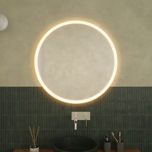 Specchio led Ã˜ 80 cm touch screen luce calda/fredda | Beam