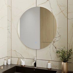 Specchio led tondo Ã˜ 80 cm retroilluminato luce calda/fredda/neutra con sensore touch-screen