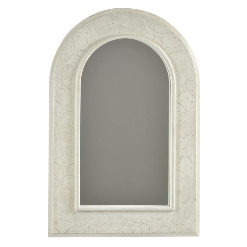 Specchio legno norimberga crema cm 40x2h60