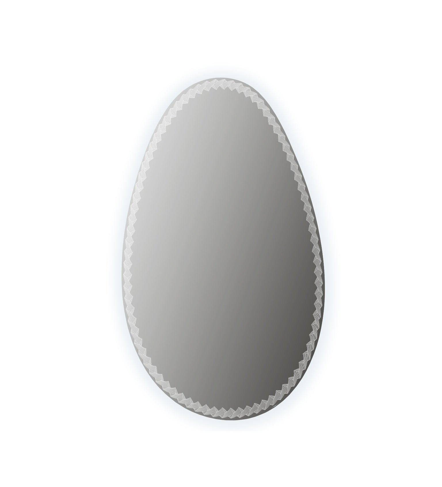 Specchio illuminazione led con disegno lavorato Made in Italy 44777