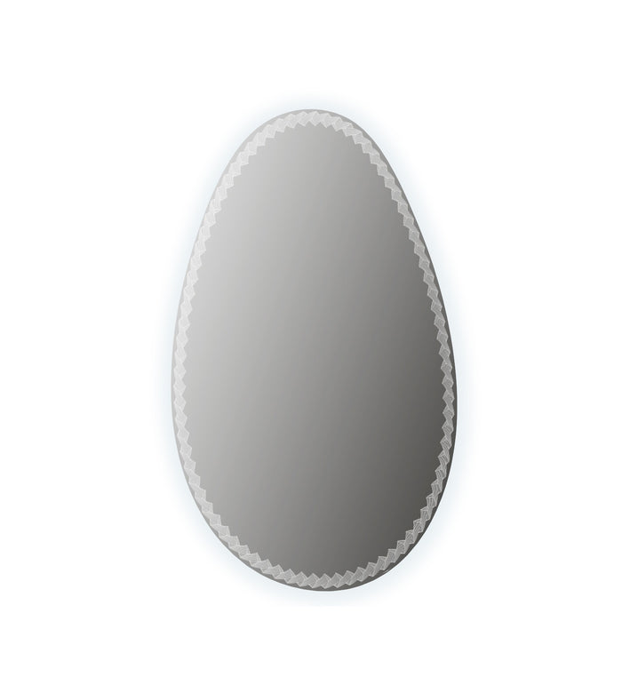 Specchio illuminazione led con disegno lavorato Made in Italy 44777