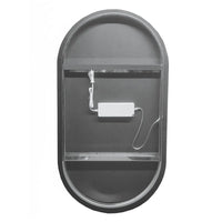 Specchio ovale LED 62x110 illuminazione perimetrale e installazione reversibile