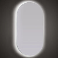 Specchio ovale LED 62x110 illuminazione perimetrale e installazione reversibile