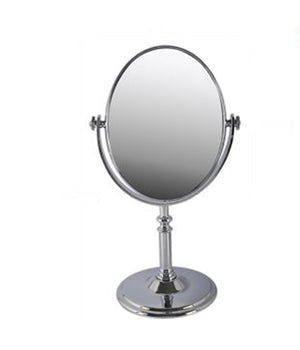 Specchio Ovale Tavolo Makeup Trucco Girevole Accessorio Bagno Donna 33.5cm 52770         