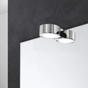 Specchio per bagno 50x60 cm reversibile con luce LED naturale