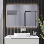 Specchio led 70x100 cm retroilluminato con sensore touch-screen anti impronta | Anka 