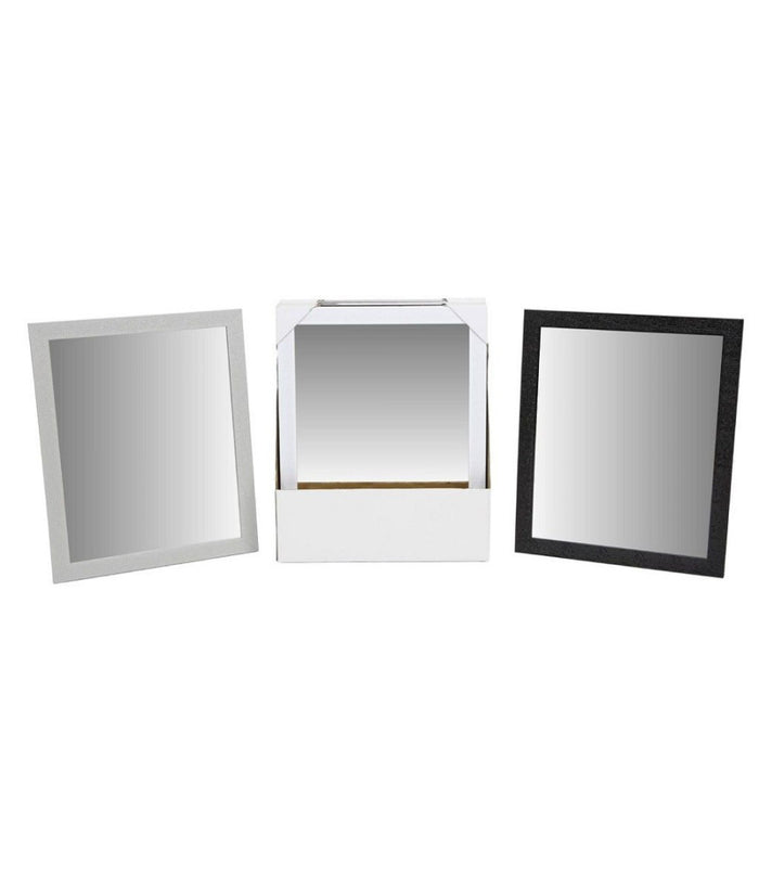 Specchio Rettangolare Specchiera Con Cornice Decorata In Pvc 40 X 50 Cm 219108         