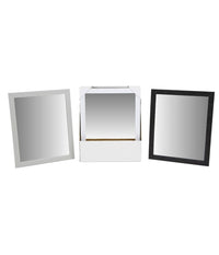 Specchio Rettangolare Specchiera Con Cornice Decorata In Pvc 40 X 50 Cm 219108         