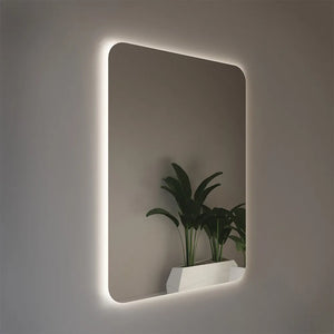 Specchio reversibile 70x80 illuminazione perimetrale LED e spessore 4 mm
